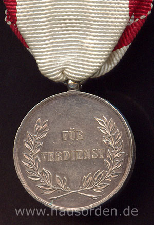 Silberne VM des Leopoldordens Rückseite
