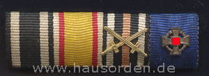 Feldspange mit Kriegsverdienstkreuz Lippe-Detmold