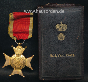 Set zum Goldenen Verdienstkreuz Lippe-Detmold